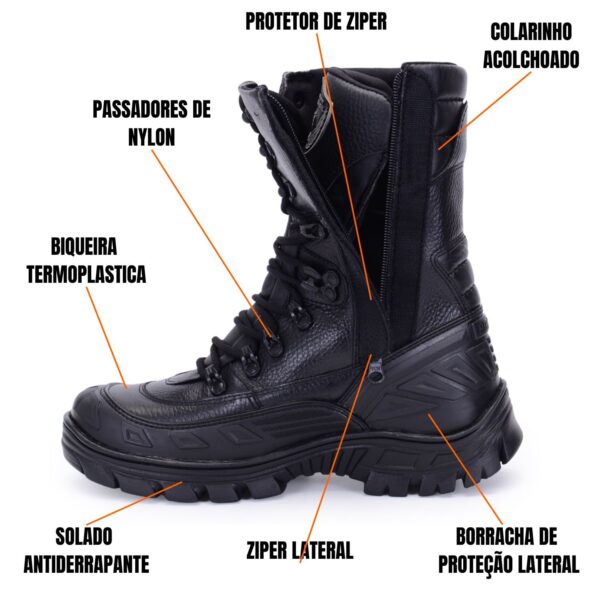 Coturno Militar Tático Bota Extreme Bm Brasil 5260 - Imagem 3