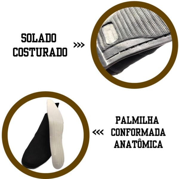 Botina Chelsea Masculina Couro Nobuk Bovino 068 - Imagem 5