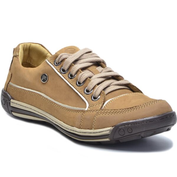 Sapato Masculino Couro Palmilha Gel Bm Brasil 114/01 Palha - Imagem 7