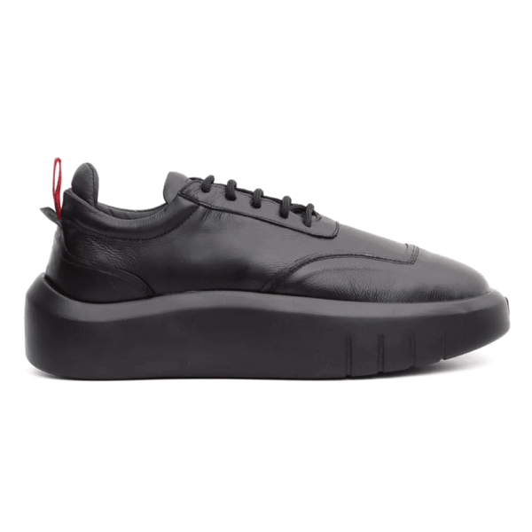 Sapato Casual Masculino Tênis Fly Couro Hongkong Sola Alta - Imagem 2