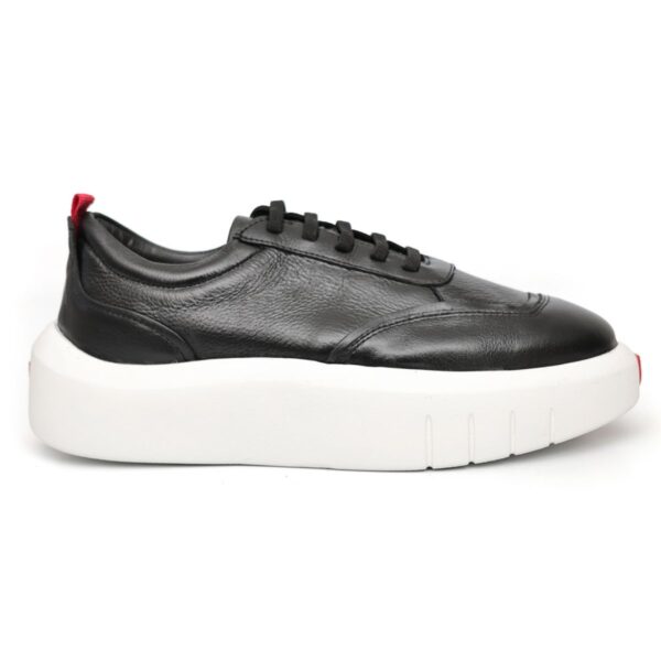 Sapato Casual Masculino Tênis Fly Couro Hongkong Sola Alta - Imagem 4
