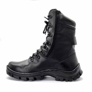 Coturno Militar Preto Operacional De Couro Bope 501 Preto Preto
