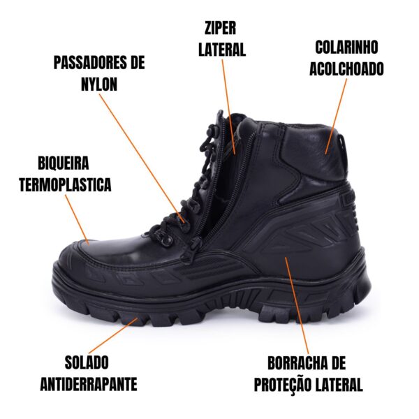 Coturno Militar Tático Bota Borzeguim Extreme Bm Brasil 5185 - Imagem 6