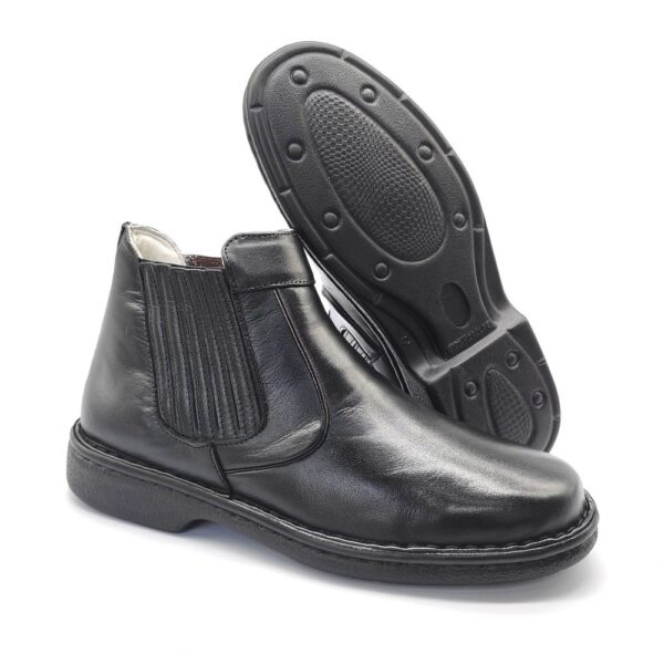 Botina Anti-stress Macia Masculino Preto Elástico 710 Preto - Imagem 2