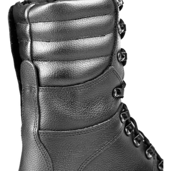 Coturno Militar Couro Palmilha Em Gel Preto 4092 PTO - Imagem 5