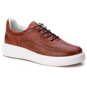 Sapato Casual Masculino Castor Em Couro de Amarrar  5500