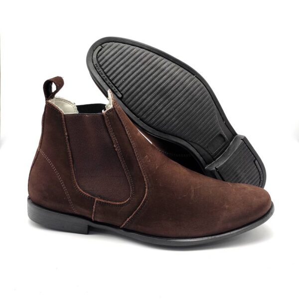 Botina Chelsea Masculina Couro Nobuk Bovino 068 - Imagem 2