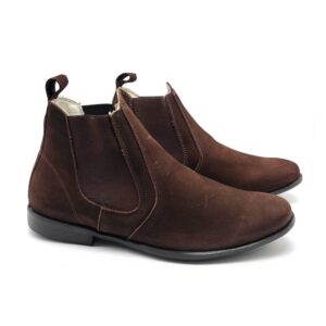 Botina Chelsea Masculina Couro Nobuk Bovino 068