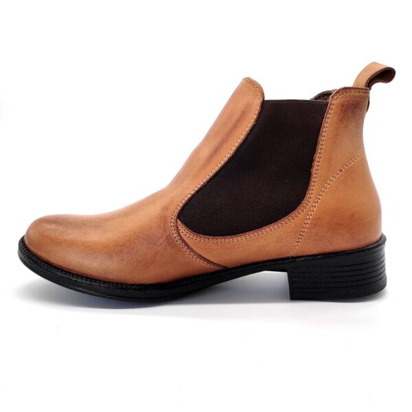 Bota Feminina Chelsea Camel Couro 2026 Camel - Imagem 3
