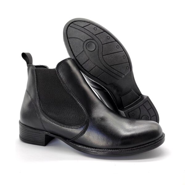 Bota Feminina Chelsea Preto Couro 2026 Preto